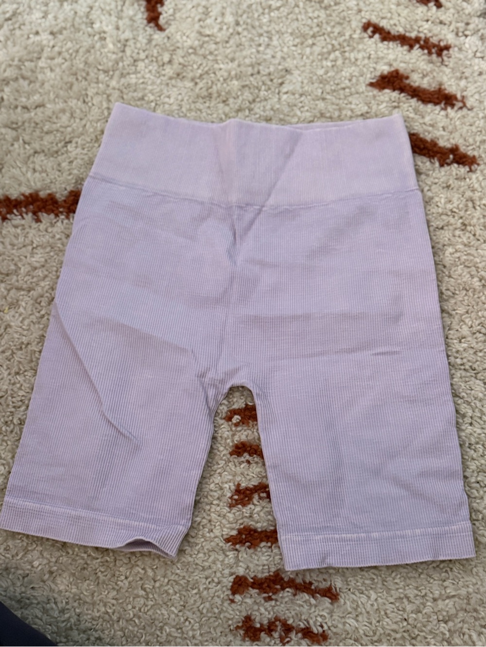 Nikibiki Light Lavender Ribbed Bike Shorts